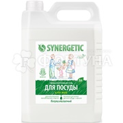 Моющее средство для посуды SYNERGETIC 5 л для посуды, кухонного инвентаря Алоэ