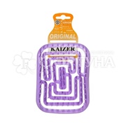 Расческа Kaizer без ручки массажная, прямоугольная 9х7 см,  цвет ассорти