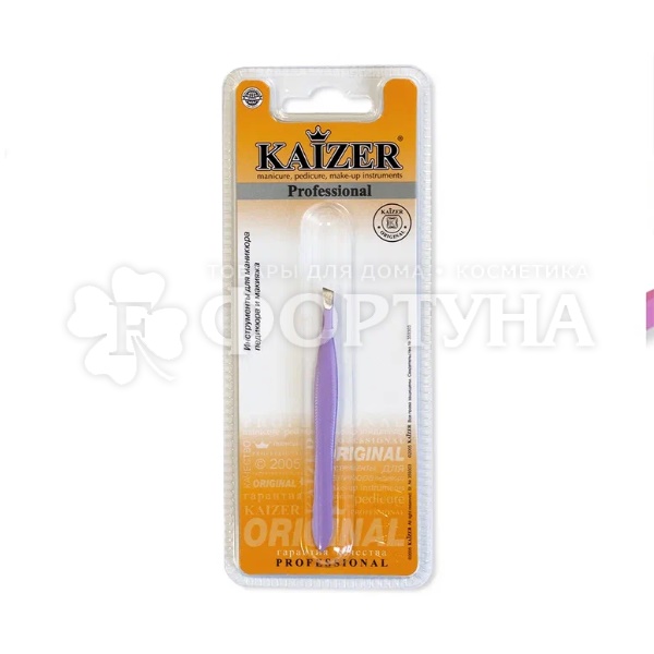 Пинцет Kaizer скошенный цветной