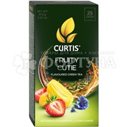 Чай Curtis 25 пакетов зеленый Fruity Cutie с ароматом экзотического джекфрута, клубникой и лепестками василька