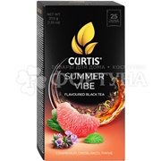 Чай Curtis 25 пакетов Summer vibe черный с чабрецом, мятой и ароматом цитрусовых