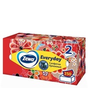 Салфетки бумажные Zewa 250 шт Евридей в коробке в ассортименте