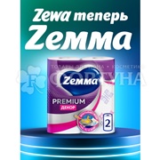 Полотенца бумажные ZEMMA 2 шт 2х-слойные Премиум Декор