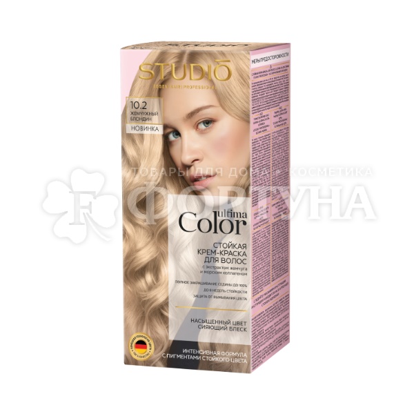 Краска для волос Ultima Color 10.2 Жемчужный блондин