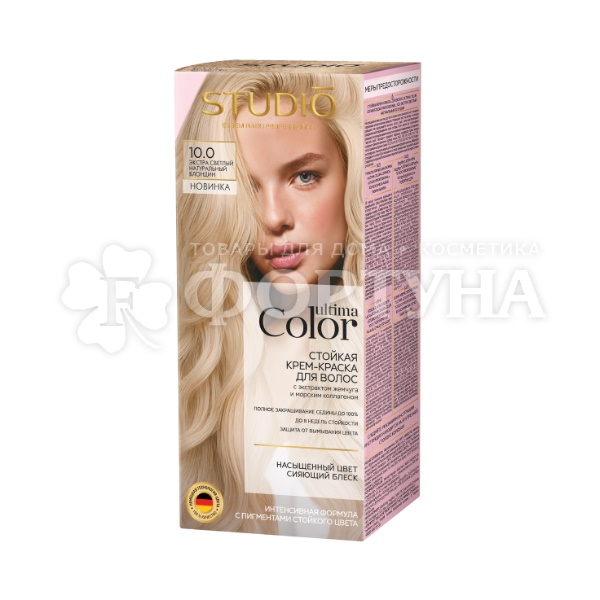 Краска для волос Ultima Color 10.0 Экстра светлый натуральный блондин