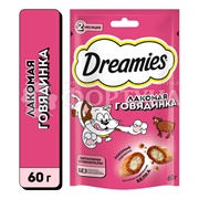 Лакомство Dreamies 60 г с говядиной