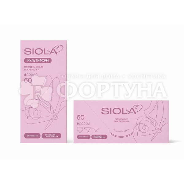 Прокладки SIOLA 60 шт Panty Multiform ежедневные