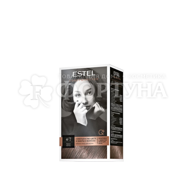 Краска для волос Estel Совершенство  4/7 ''Ореол мечты'' шатен коричневый