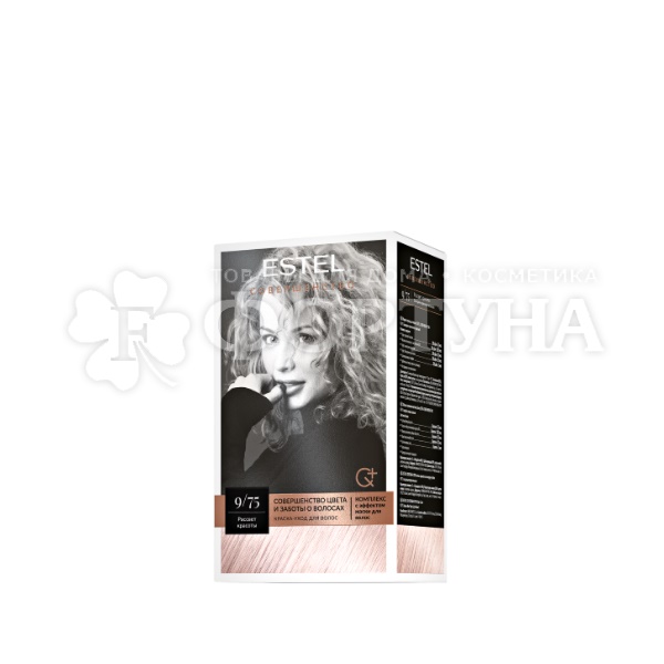 Краска для волос Estel Совершенство 9/75 ''Рассвет красоты'' блондин коричнево-красный