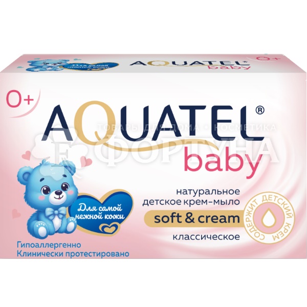 Туалетное мыло AQUATEL Baby 90 г Классическое