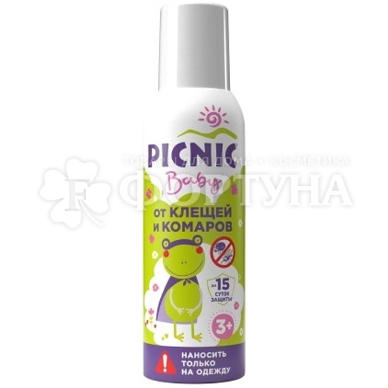 Аэрозоль Picnic Baby  125 мл от комаров и клещей