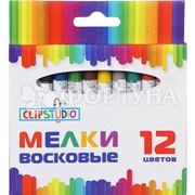Набор воск.карандашей ClipStudio 12 цв.