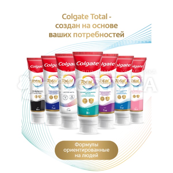 Зубная паста Colgate Total 12 Pro 80 г Гелевая чистка