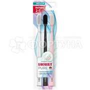 Зубная щетка Lacalut Pure средней жесткости 2+1