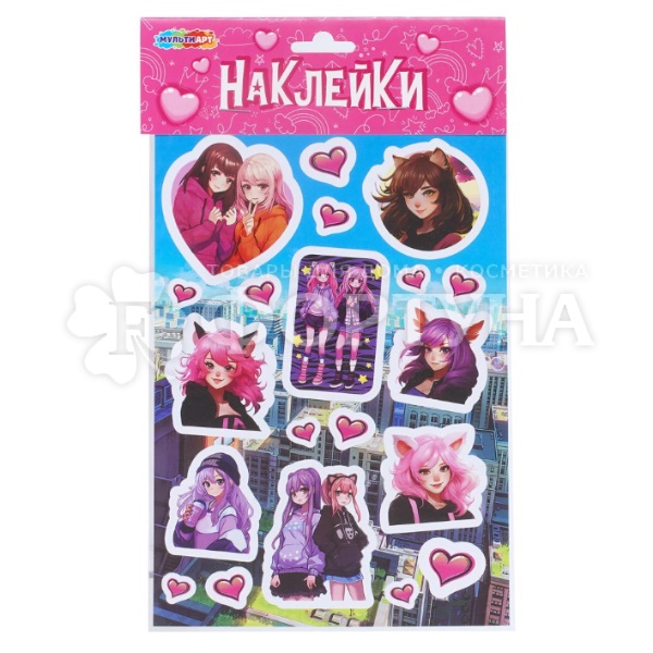 Наклейки Девочка из Аниме
