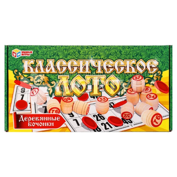 Игра Лото классическое деревянное