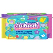 Салфетки влажные Salfeti 60 шт School микс
