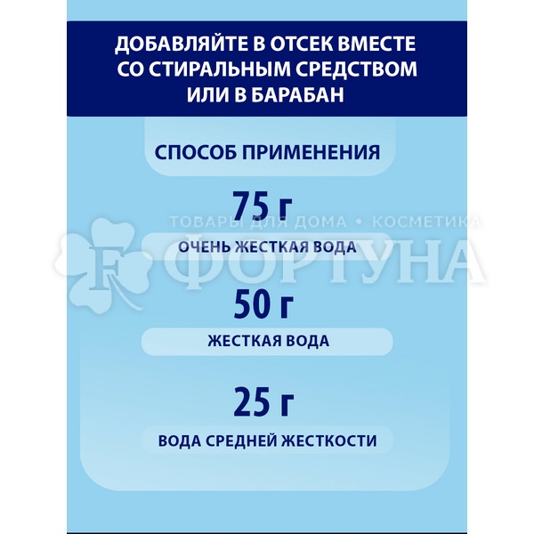 Смягчитель воды SALGENT 1500 г Порошок