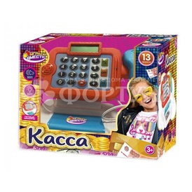 Игрушка Касса+калькулятор свет-звук