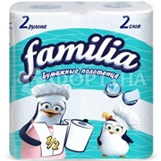 Полотенца бумажные Familia 2 шт 2-х слойные