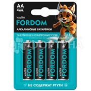 Батарейка FORDOM 4 шт Ультра AA/LR6 алкалиновые