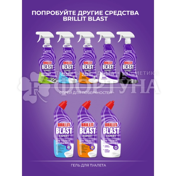 Чистящее средство Brillit Blast 450 мл для ванны и душевой