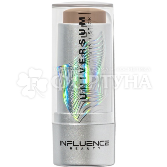 Стик 3 в 1 Influence Beauty Universum тон 02 нейтральный коричневый