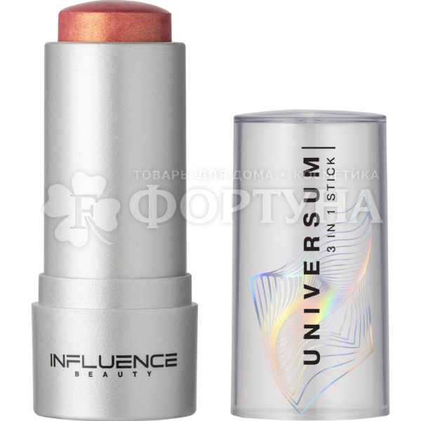Стик 3 в 1 Influence Beauty Universum тон 06 розовый с золотым шиммером