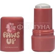 Хайлайтер-желе Love Generation Paws Up тон 01, серебристый с разноцветными частицами