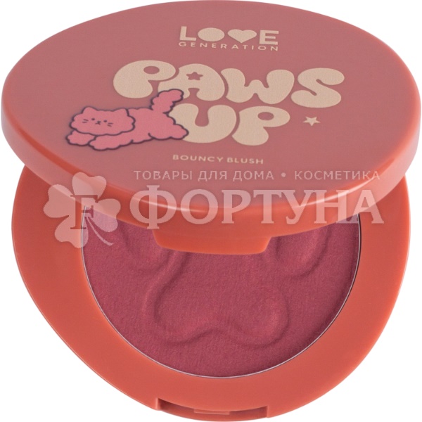 Румяна баунси Love Generation Paws Up тон 02 бордовый