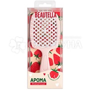 Расческа Beautella АРОМА для волос массажная Клубника со сливками