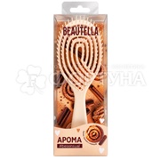 Расческа Beautella АРОМА для волос массажная Булочка с корицей 24см