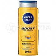 Гель для душа Nivea Men 500 мл Boost 3в1