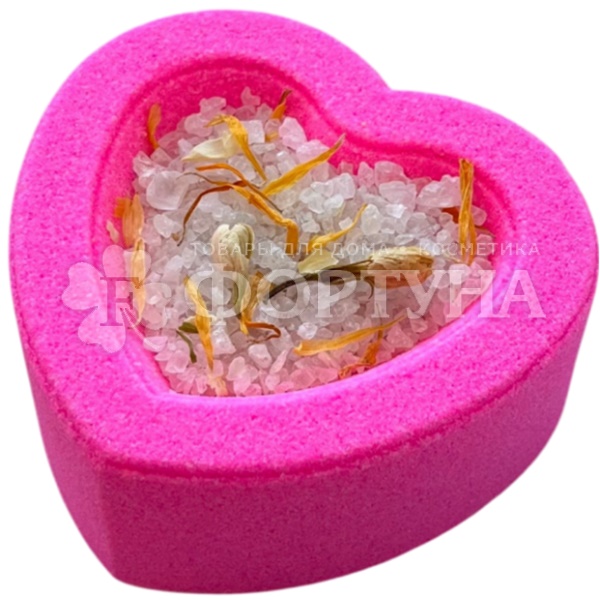 Бомбочка для ванны 190 г Лепестки счастья pink