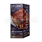 Краска для волос 3D Holography 7.35 Ярко-рыжий