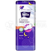 Прокладки Bella Classic Nova Maxi 10 шт критические
