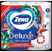 Туалетная бумага Zewa 4 шт Deluxe Белая 3х-слойная