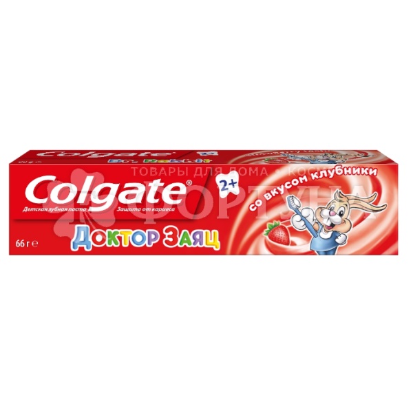 Зубная паста Colgate Доктор Заяц 50 мл Детская со вкусом клубники