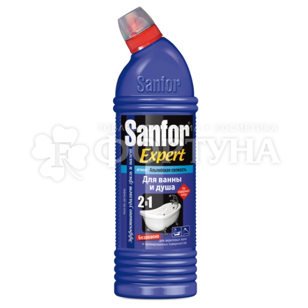 Чистящее средство Sanfor 750 мл Гель для ванн Альпийская свежесть