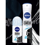 Дезодорант роликовый Nivea 50 мл Невидимая защита для черного и белого (Pure)