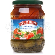 Ассорти Globus 720 мл томаты и огурцы