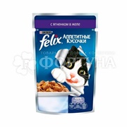 Корм для животных Felix Аппетитные кусочки 85 г с ягненком в желе