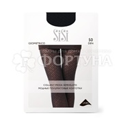 Колготки Sisi 50 den Geometrico цвет nero размер 1/2