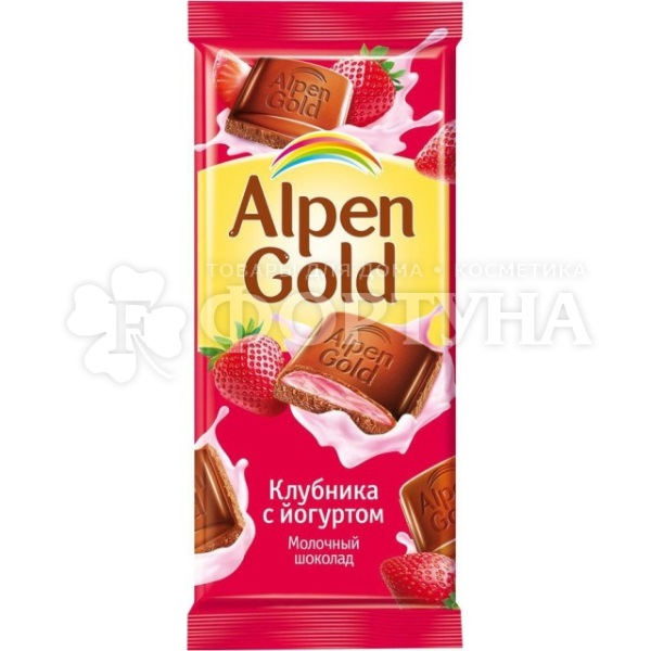 Шоколад Alpen Gold 85 г клубника йогурт