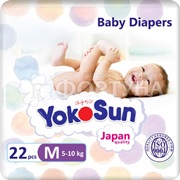 Подгузники Yokosun 22 шт M (5-10кг)