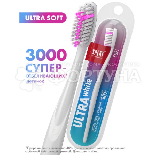Зубная щетка SPLAT Ultra white мягкая