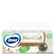 Платки носовые Zewa 9 шт Natural Soft