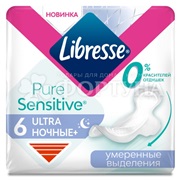 Прокладки Libresse Pure Ultra Sensitive 6 шт Night критические