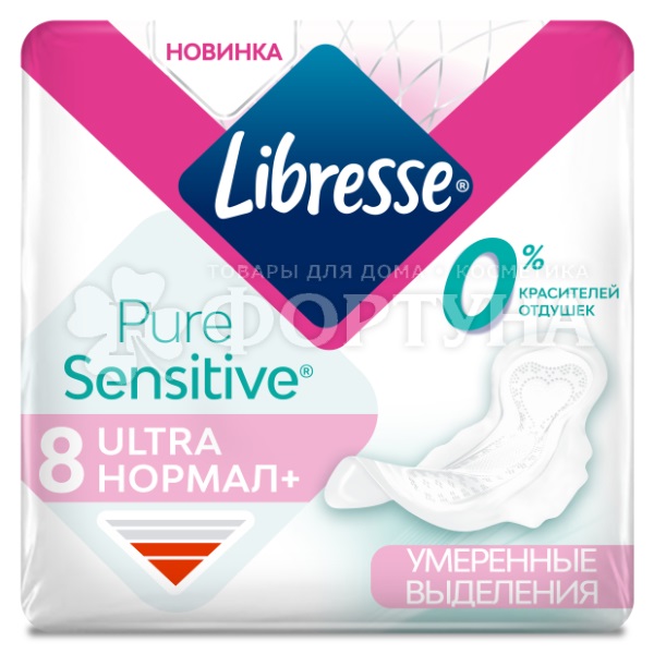 Прокладки Libresse Pure Ultra Sensitive 8 шт Normal критические