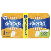 Прокладки Always Ultra Light Duo 20 шт критические